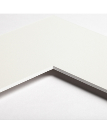 Standard-Passepartout WHITE945-W14-Z001-Auswahl in Kalkweiß, einfarbig glatt