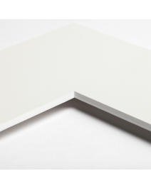 Standard-Passepartout WHITE945-W20-Z001-Auswahl in Kalkweiß, einfarbig glatt