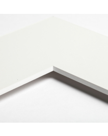 Standard-Passepartout WHITE945-W25-Z001-Auswahl in Kalkweiß, einfarbig glatt