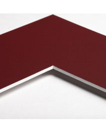 Standard-Passepartout WINE12-W14-Z001-Auswahl in Weinrot, einfarbig glatt