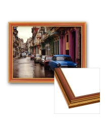 Barock-Bilderrahmen Walburg in gold-braun, Format-Auswahl in gold-braun, , , 
