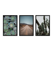 Fine Art Wandbilder Set 007 Desert - 40x60cm inklusive Bilderrahmen 