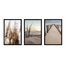 Fine Art Wandbilder Set 017 Feelgood - 40x60cm inklusive Bilderrahmen 